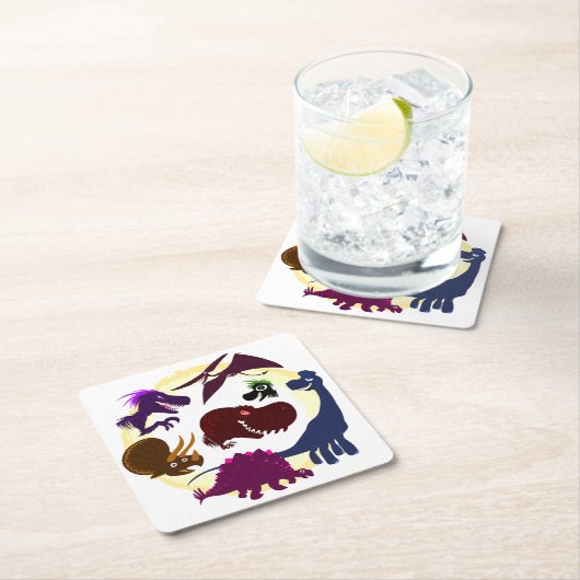 Dinosaurs Kartonnen Onderzetters (Insitu)