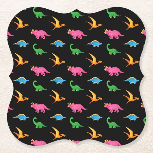DINOSAURS KARTONNEN ONDERZETTERS (Voorkant)