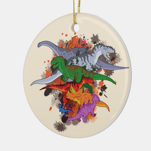 Dinosaurs Keramisch Ornament (Links)