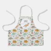 Dinosaurs Kids Boho Dinosaur Custom Name Schort (Voorkant)