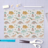 Dinosaurs Kids Hand Drawn Boho Dinosaur Pattern Tissuepapier (Craft)