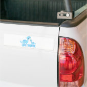 Dinosaurs Little Brother Bumpersticker (Op Truck)