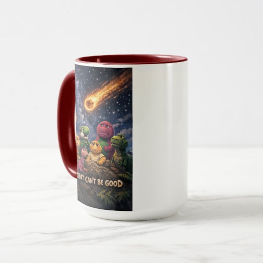 Dinosaurs Looking Up at Incoming Meteor Mok (Voorkant links)