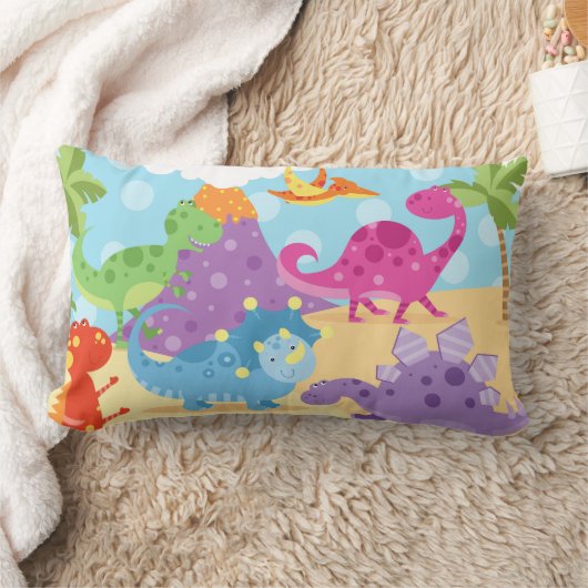 Dinosaurs Lumbar Pillow Kussen (Deken)