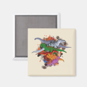 Dinosaurs Magneet (Voorkant / Achterkant)
