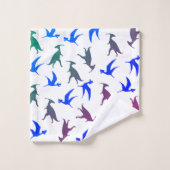 Dinosaurs Mandala triceratops Badkamer Handdoek Se (Wasdoekje)