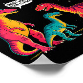 Dinosaurs Meteorite Sarcastic This Is Fine Funny  Poster (Hoek)