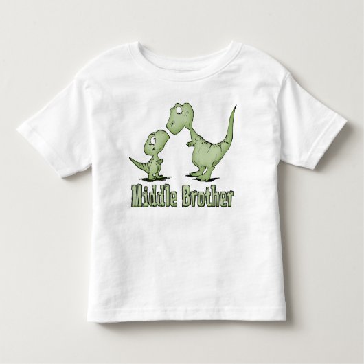 Dinosaurs Middle Brother Kinder Shirts (Voorkant)