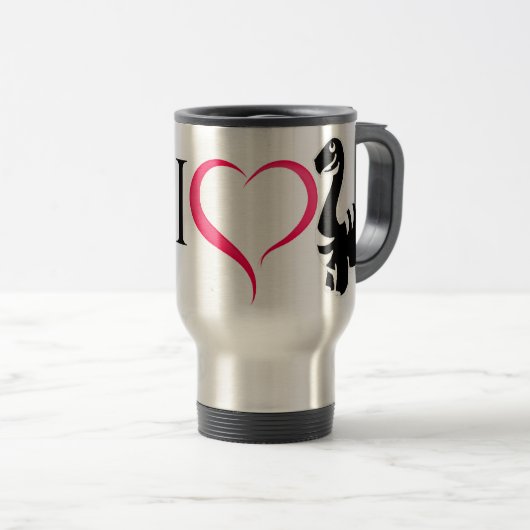 Dinosaurs Mok reizen/commuter (Voorkant rechts)