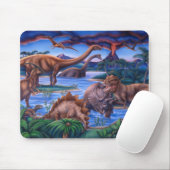 Dinosaurs mousepad muismat (Met muis)