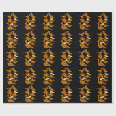 Dinosaurs Nug Life Dino Funny Chicken Nuggets Cadeaupapier (Vlak)