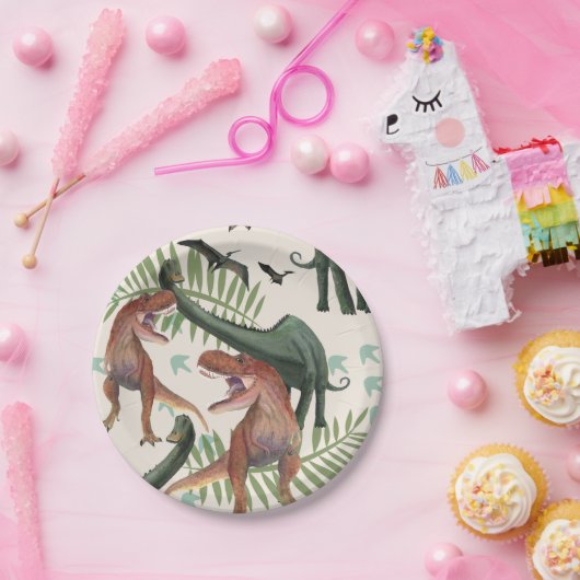 Dinosaurs Papieren Bordje (Feest)