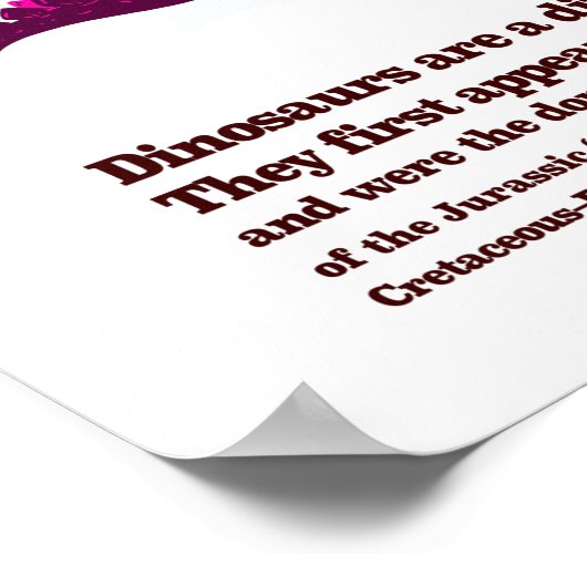 Dinosaurs Poster (Hoek)