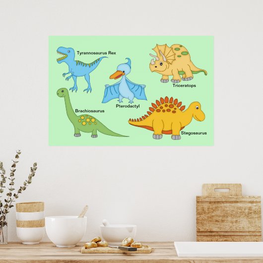 Dinosaurs Poster (Keuken)