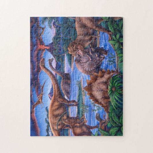 Dinosaurs Puzzle Legpuzzel (Verticaal)