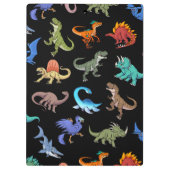 Dinosaurs Rainbow II schoolbenodigdheden Klembord (Achterkant)