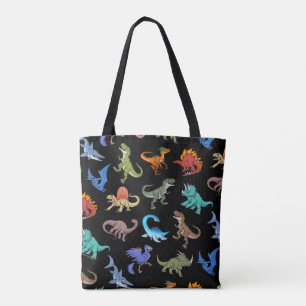 Dinosaurs Rainbow II schoolbenodigdheden Tote Bag