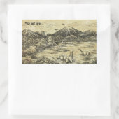 Dinosaurs Rechthoekige Sticker (Tas)