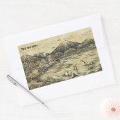 Dinosaurs Rechthoekige Sticker (Envelop)