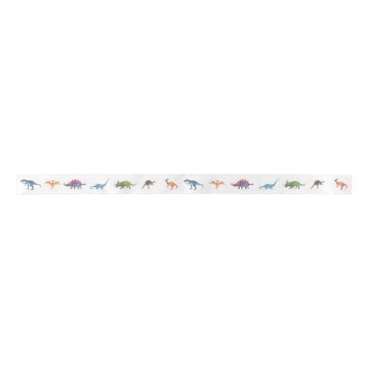 Dinosaurs Ribbon | Popobell Party Satijnen Lint (Voorkant)