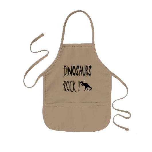 Dinosaurs Rock! Apron Kinder Schort (Voorkant)