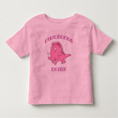 Dinosaurs Rock roze Kinder Shirts (Voorkant)