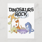 Dinosaurs Rock Tshirts en Gifts Briefkaart (Voorkant)
