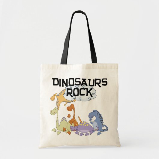 Dinosaurs Rock Tshirts en Gifts Tote Bag (Voorkant)