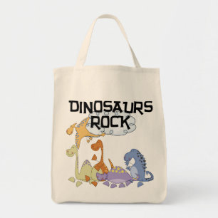 Dinosaurs Rock Tshirts en Gifts Tote Bag
