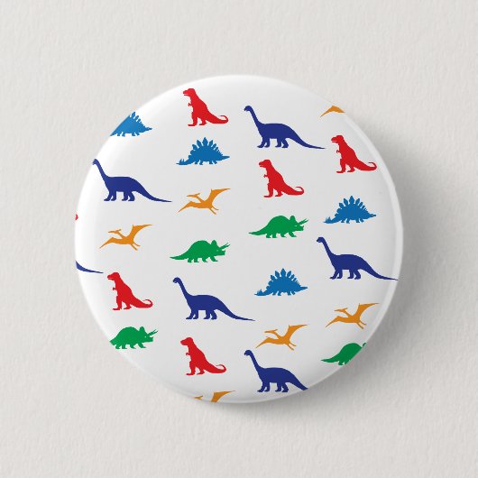 Dinosaurs Ronde Button 5,7 Cm (Voorkant)