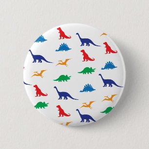 Dinosaurs Ronde Button 5,7 Cm