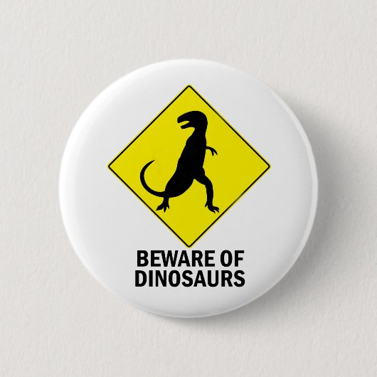 Dinosaurs Ronde Button 5,7 Cm (Voorkant)