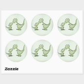 Dinosaurs Ronde Sticker (Vel)