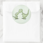 Dinosaurs Ronde Sticker (Tas)