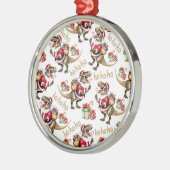 Dinosaurs Santa Hats Christmas Ornament Keepsake (Links)