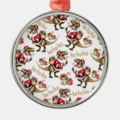Dinosaurs Santa Hats Christmas Ornament Keepsake (Voorkant)