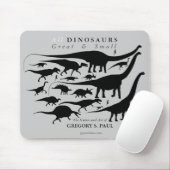 Dinosaurs Silhouettes Mousepad Gregory Paul Muismat (Met muis)