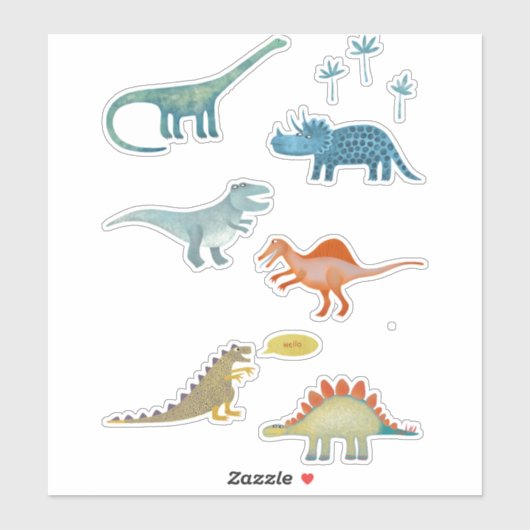 Dinosaurs Sticker (Vel)