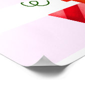 Dinosaurs Stomp Chomp and roar Birthday Girl Poster (Hoek)