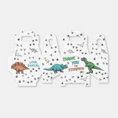 Dinosaurs Stomp Chomp Roar Birthday Dank u Bedankdoosjes (Uitgevouwen)