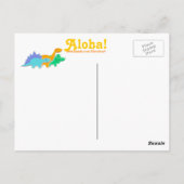 Dinosaurs Sunset Briefkaart (Achterkant)