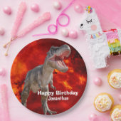 Dinosaurs T Rex fire Jurassic World Papieren Bordje (Feest)