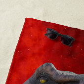 Dinosaurs T Rex Fire red Jurassic World Strandlaken (In situ)