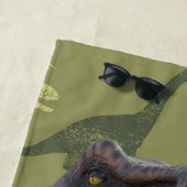 Dinosaurs T Rex Gold Pattern Jurassic World Strandlaken (In situ)