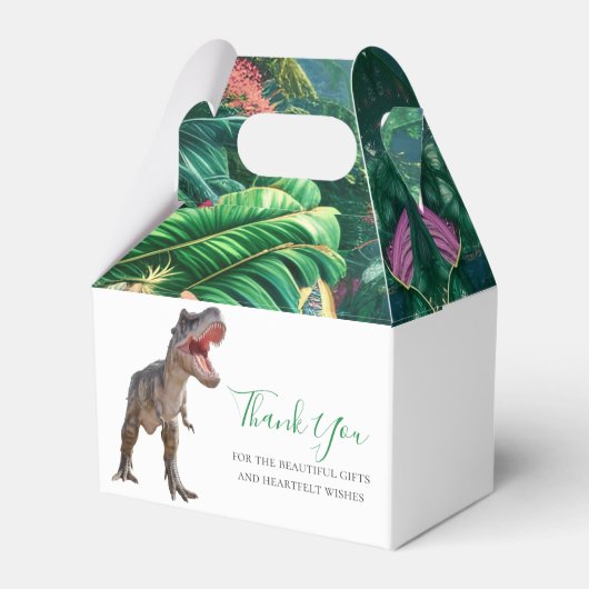 Dinosaurs T Rex Kinder Jurassic World Bedankdoosjes (Achterkant)