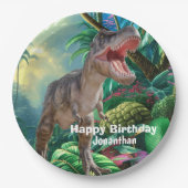Dinosaurs T Rex Kinder Jurassic World Papieren Bordje (Voorkant)