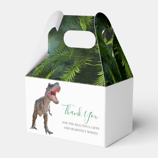 Dinosaurs T Rex Oerwoud Jurassic World Bedankdoosjes (Achterkant)