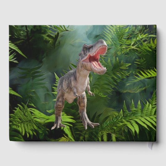 Dinosaurs T Rex oerwoud Jurassic World Gastenboek (Achterkant)
