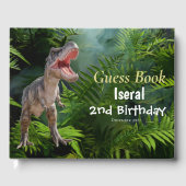 Dinosaurs T Rex oerwoud Jurassic World Gastenboek (Voorkant)