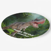Dinosaurs T Rex oerwoud Jurassic World Papieren Bordje (Gekanteld)